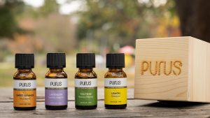 кутия за етерични масла за 4бр.